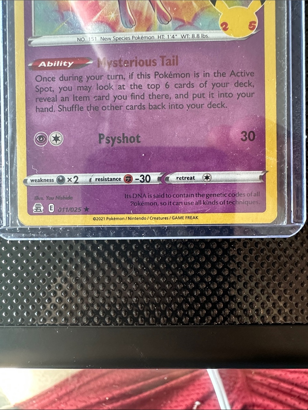 Pokemon Mew Trading Card - Pink, Yellow, Purple - Picture 3 of 6